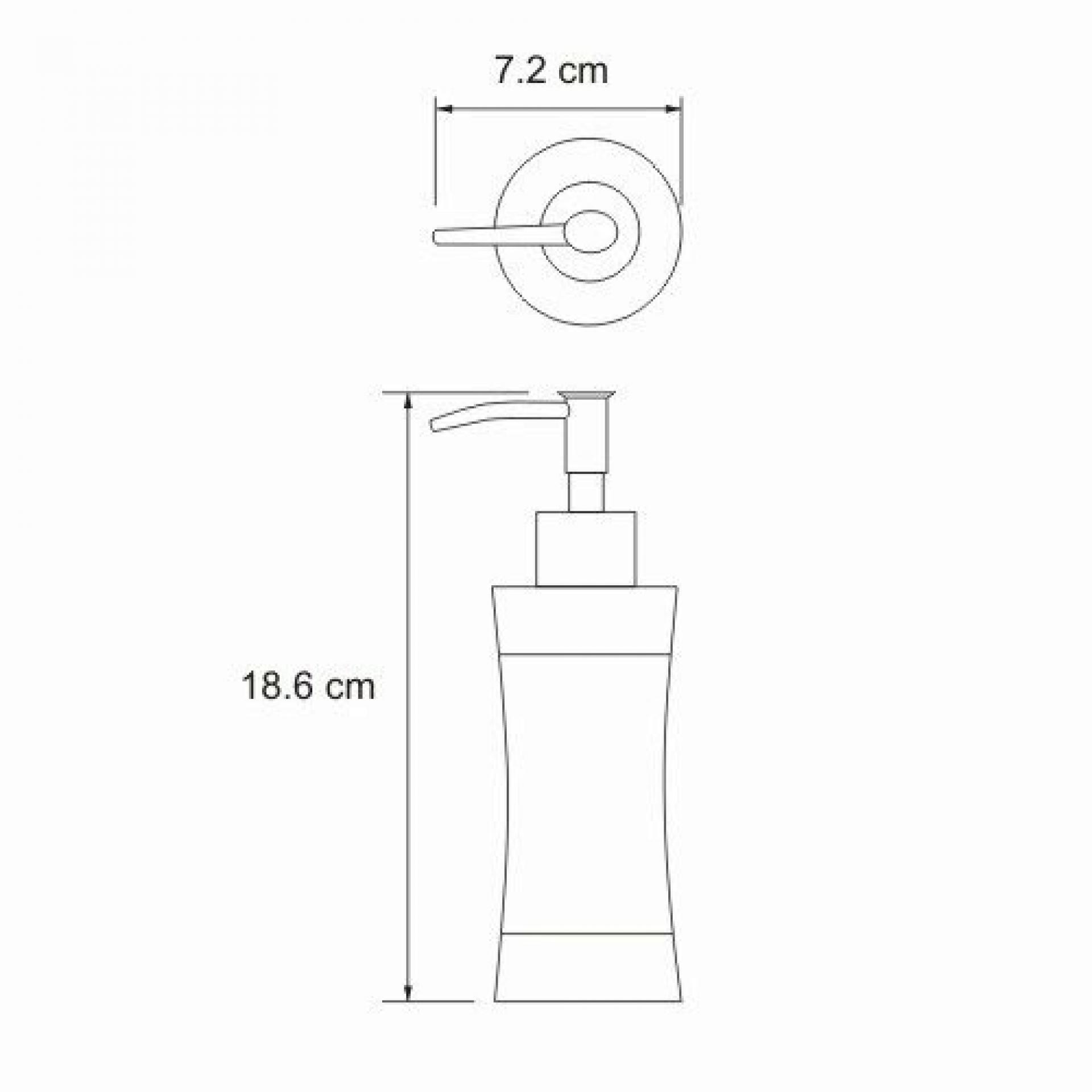 Дозатор для жидкого мыла WasserKRAFT Wern K-7599, нержавеющая сталь/черный