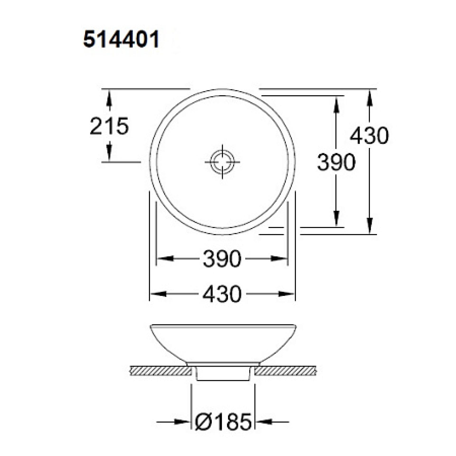 Раковина накладная Villeroy&Boch Loop & Friends 514401SF белый