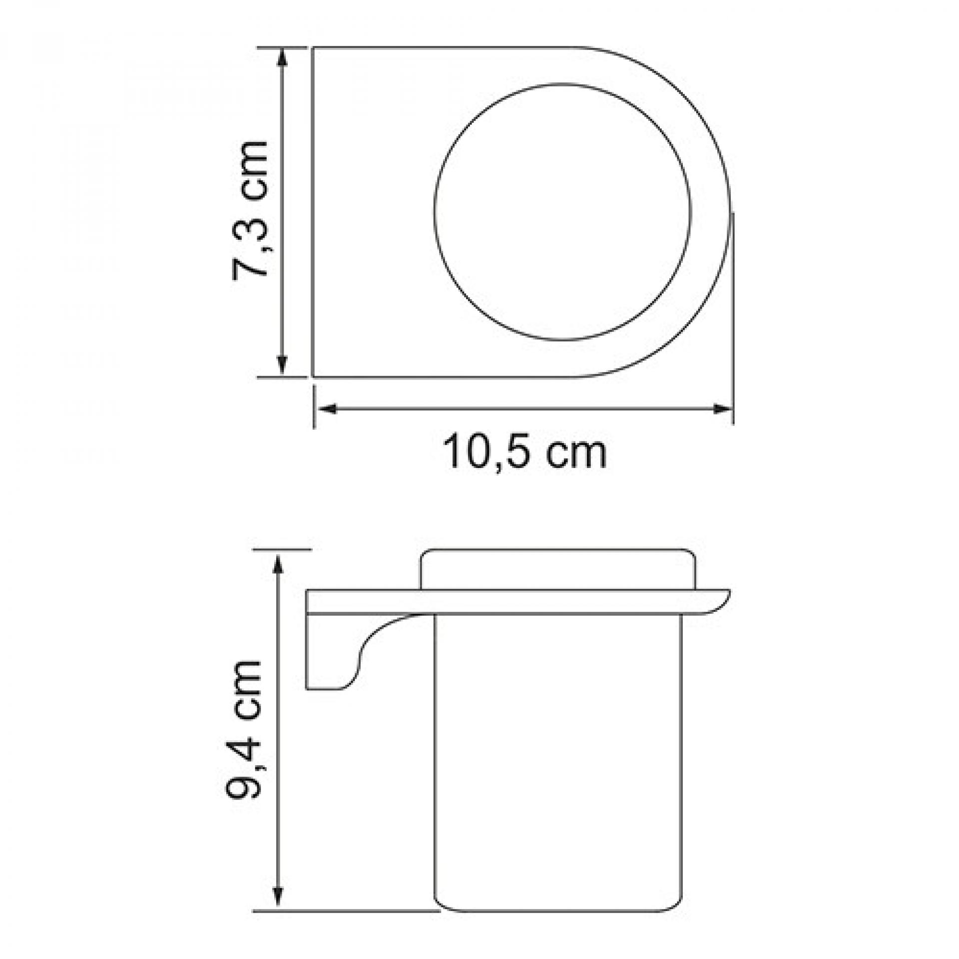 Стакан WasserKRAFT Kammel K-8328W, белый