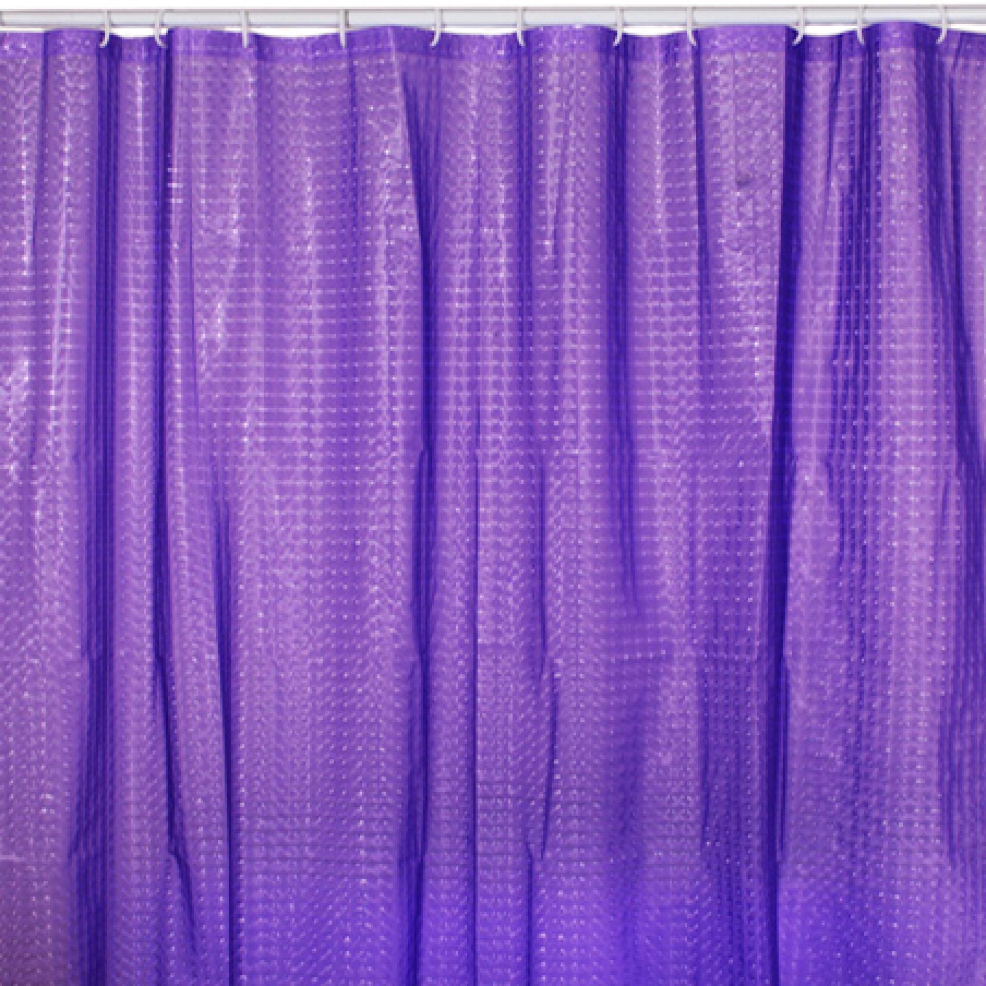 Шторка для ванной FIXSEN 180х180 PVC PE3003P purple