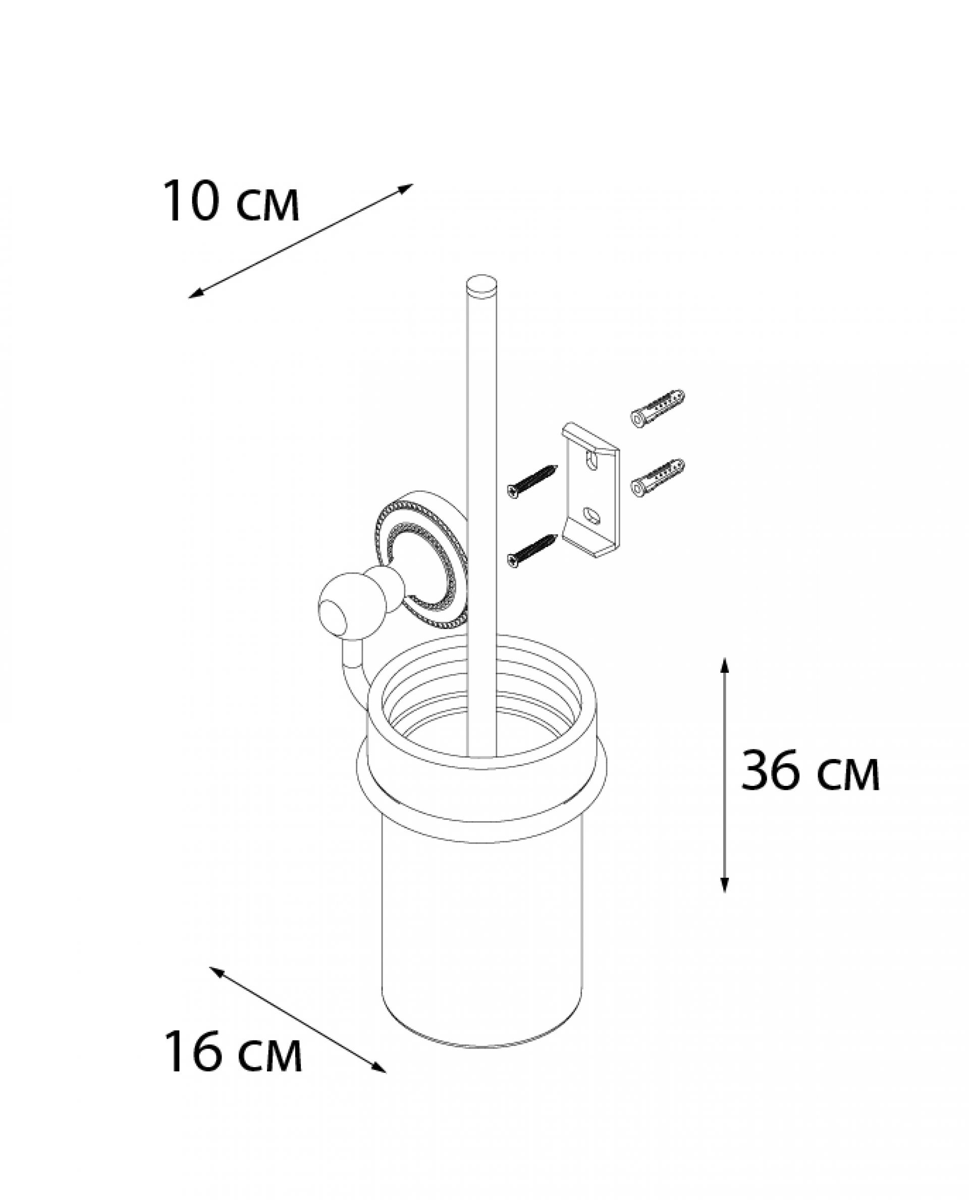 Ерш для туалета FIXSEN Antik FX-61113