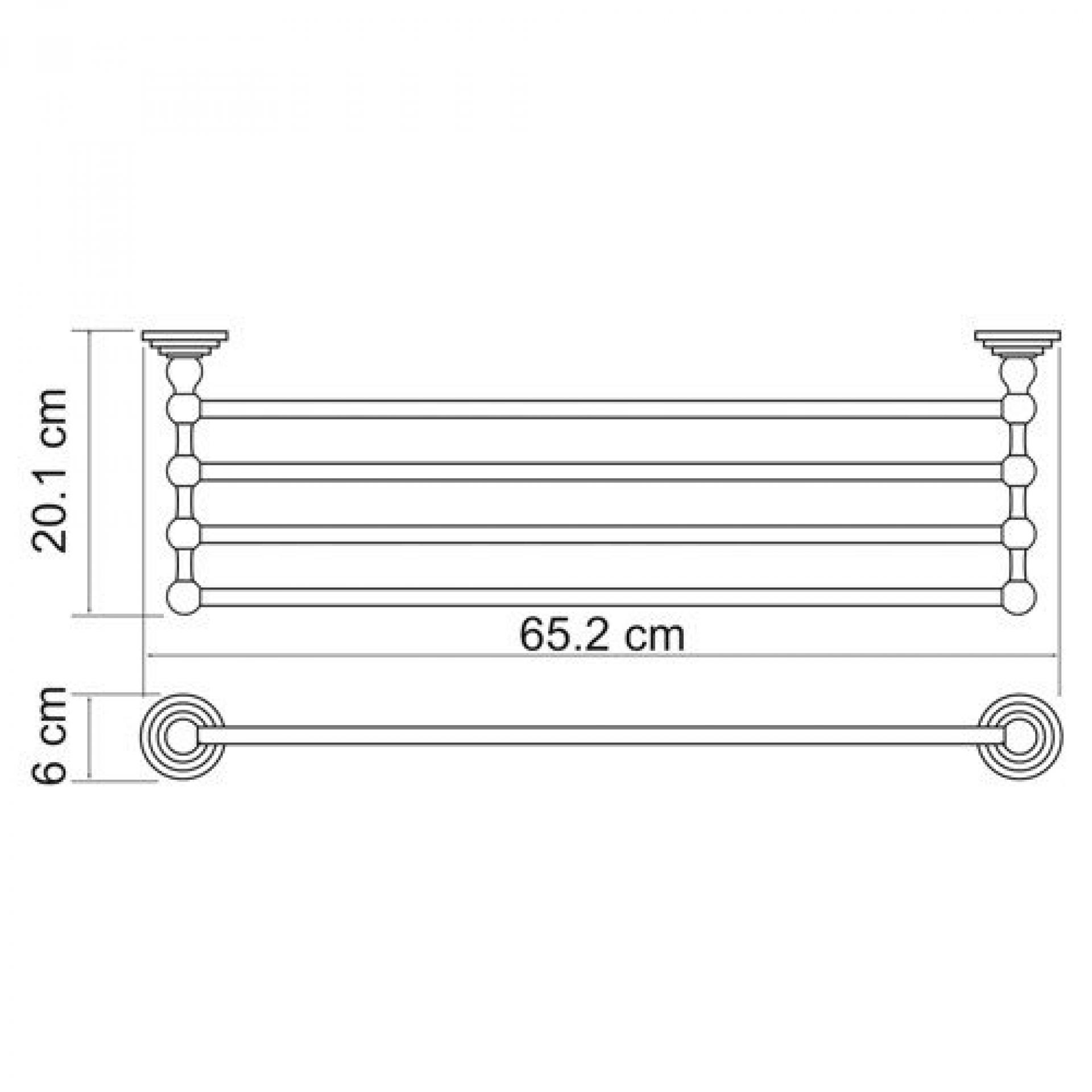 Полка для полотенец Wasserkraft Ammer 7011