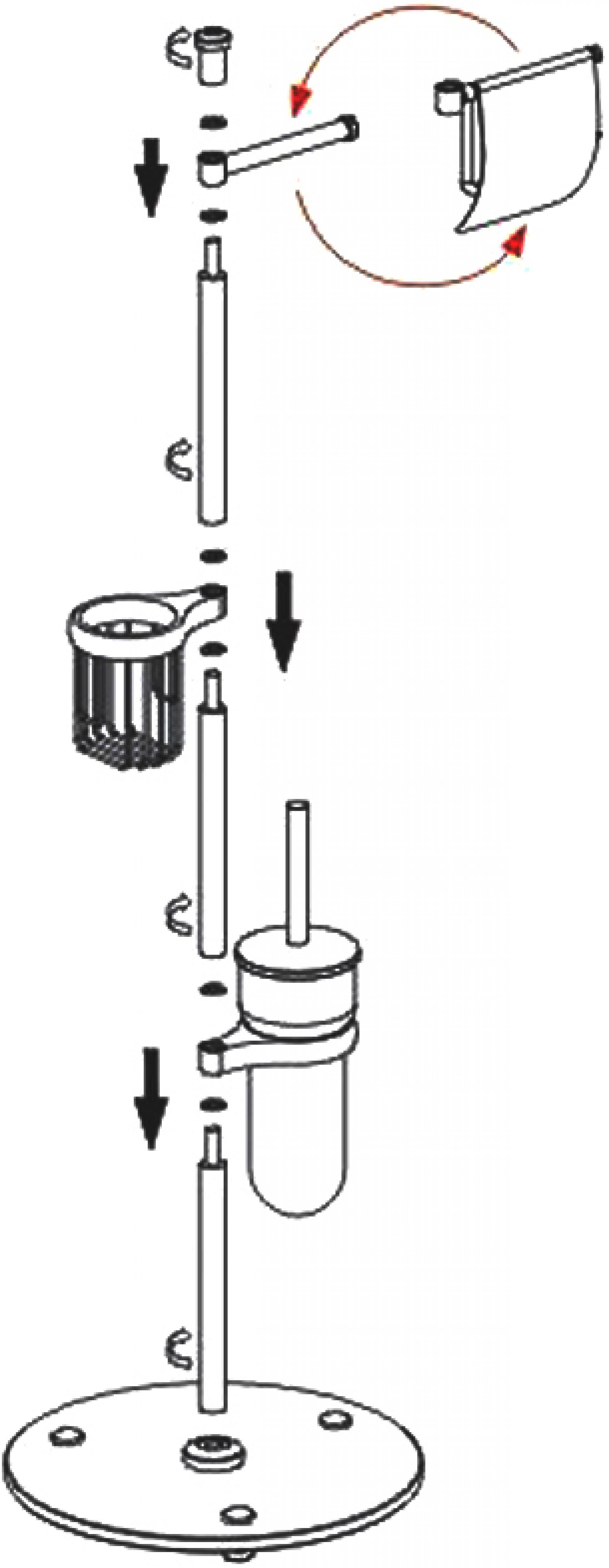 Стойка напольная Wasserkraft 1236