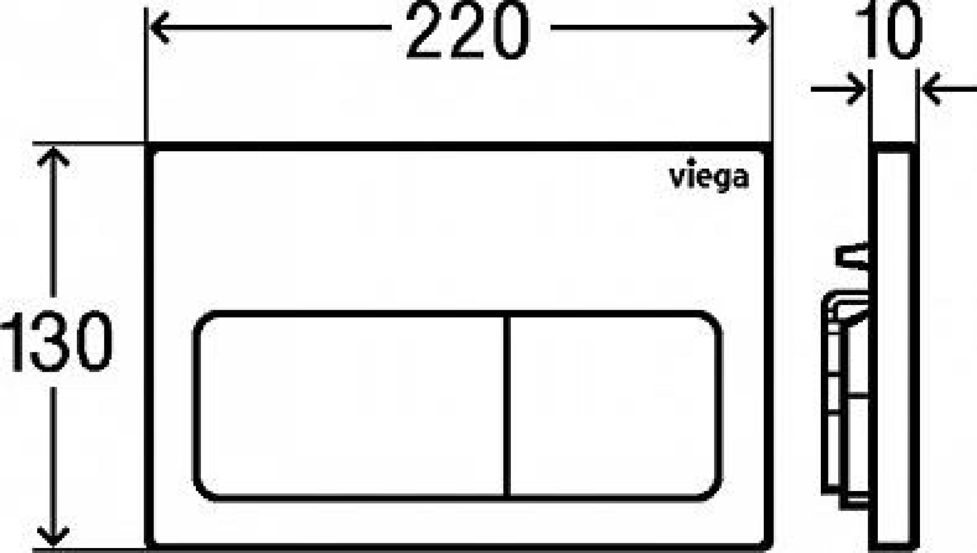 Инсталляция с клавишей смыва Viega Prevista Dry 792824 с унитазом Villeroy & Boch O'Novo 5660H101 с сиденьем микролифт