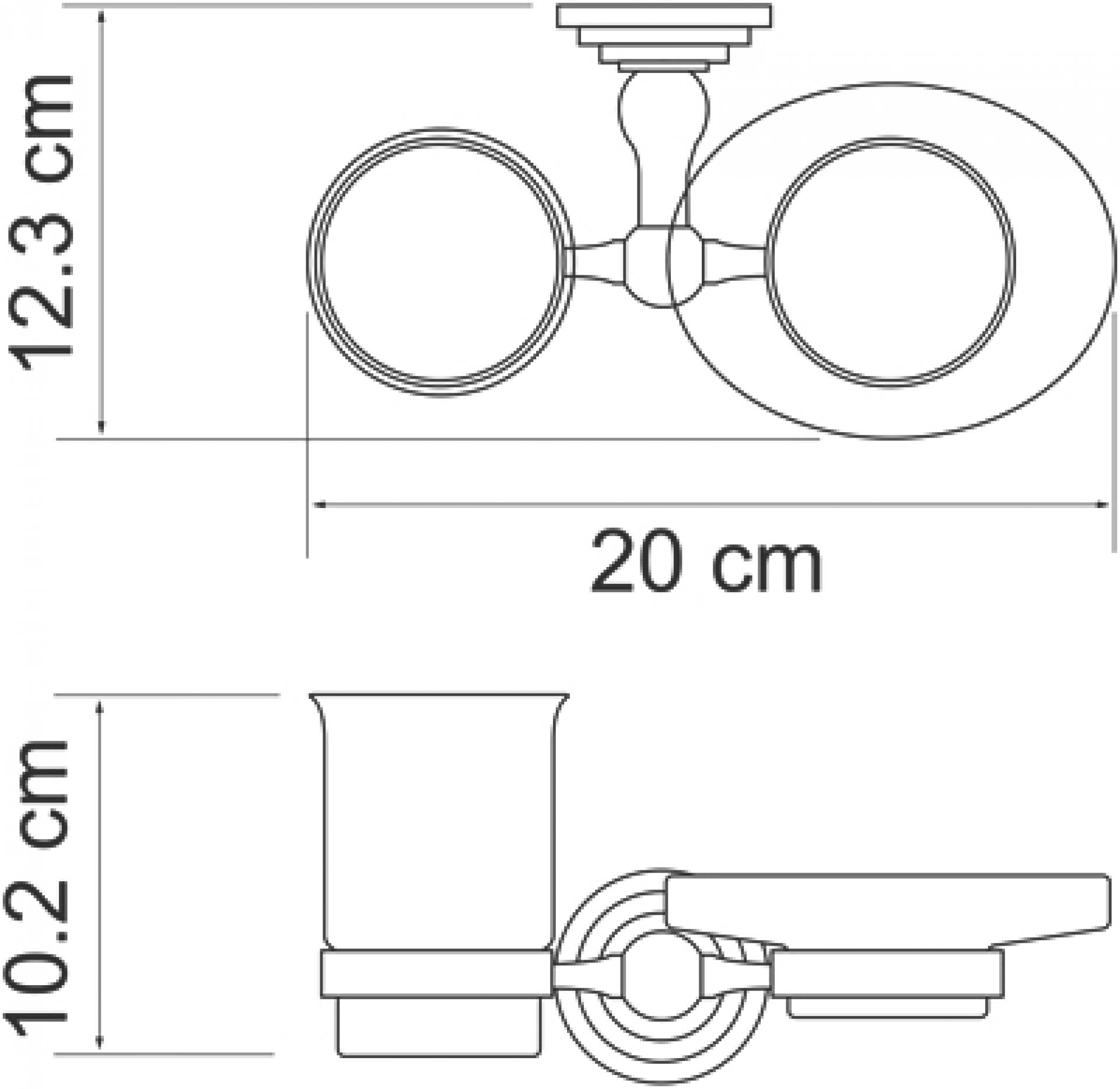 Держатель стакана и мыльницы Wasserkraft Ammer 7026