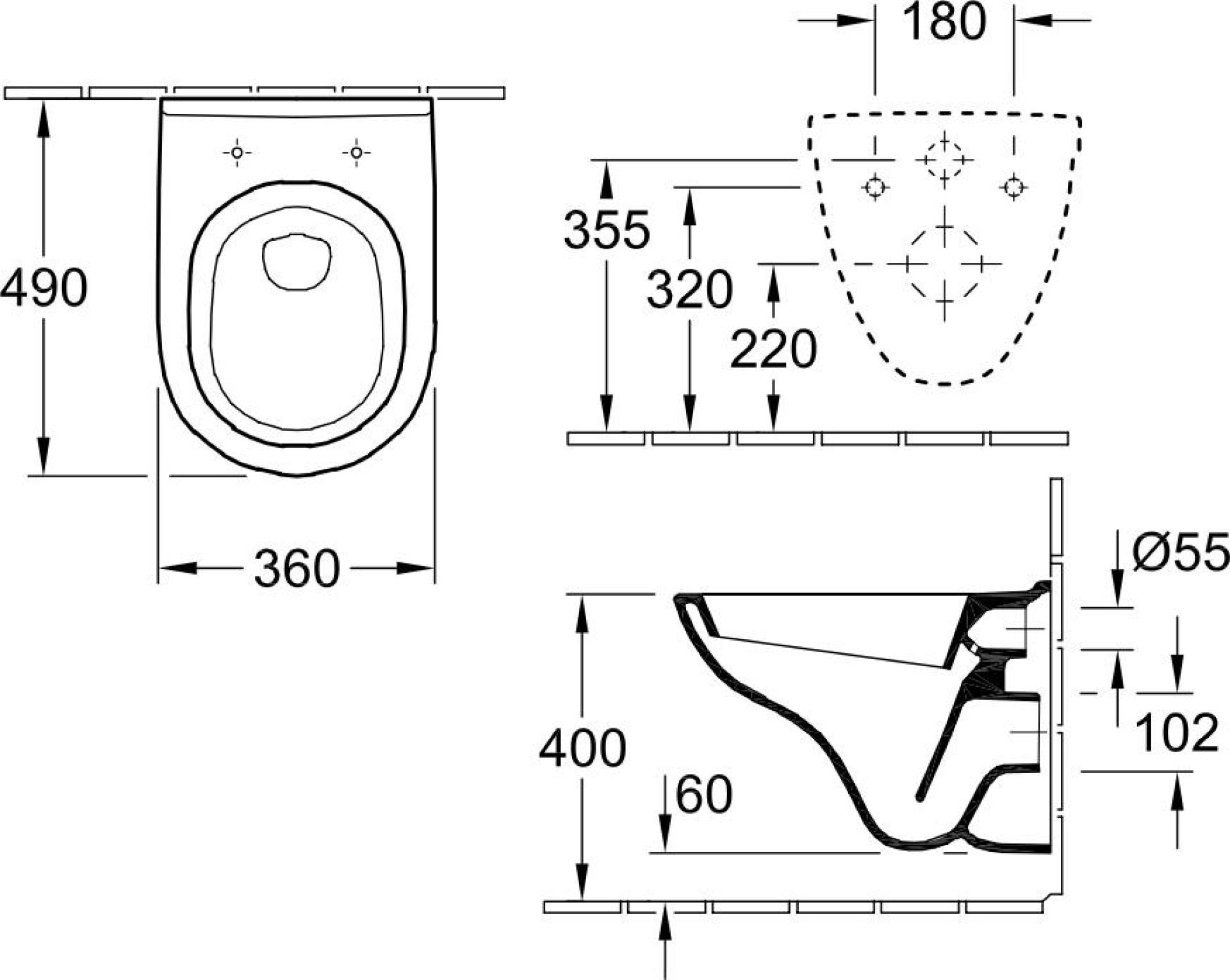 Комплект Система инсталляции для унитазов Grohe Rapid SL 38929000 4 в 1 с кнопкой смыва + Подвесной унитаз Villeroy & Boch O Novo 5688 H1 01 alpin с