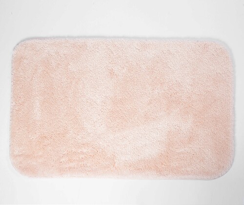 Коврик для ванной комнаты WasserKRAFT Wern BM-2553 Powder pink, розовый