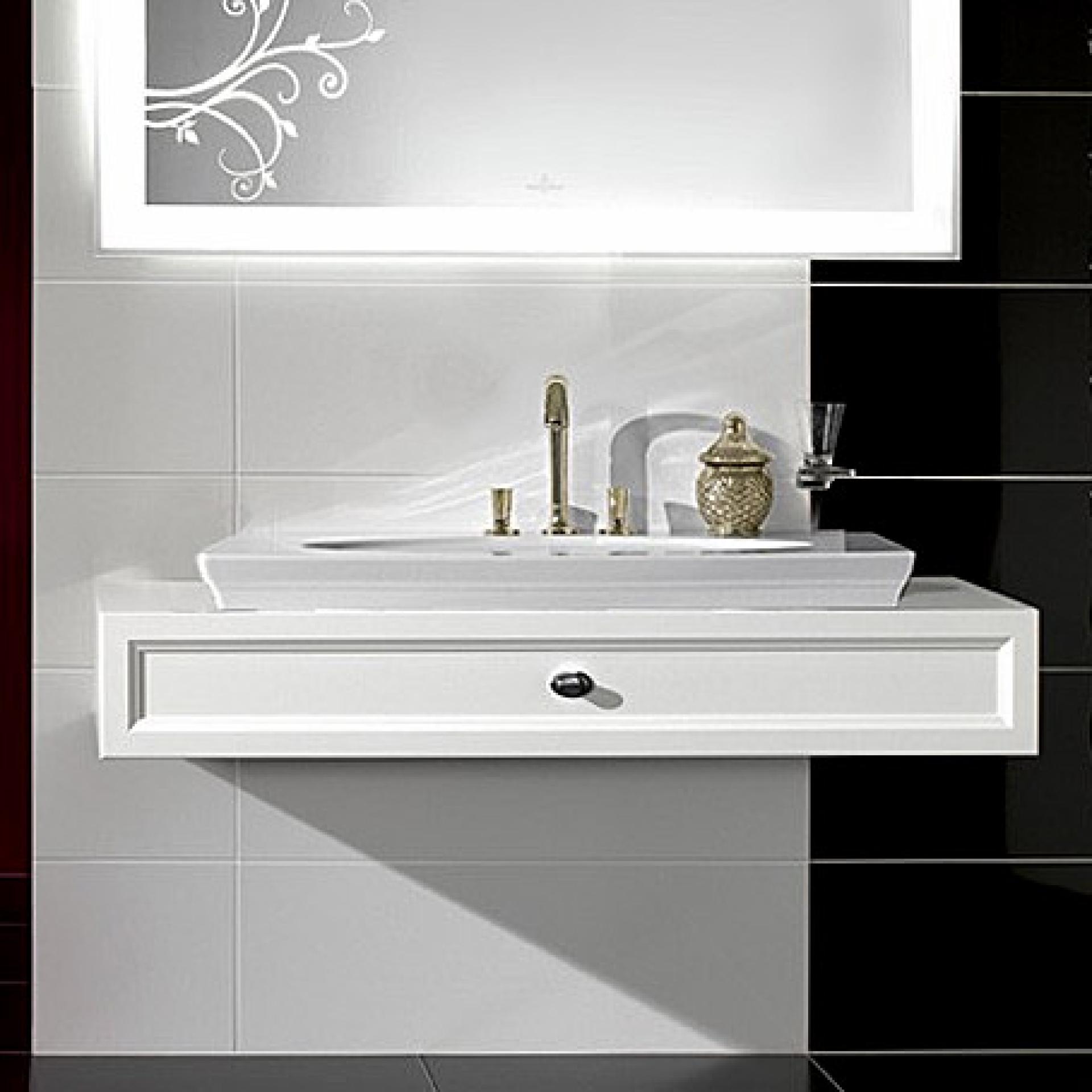 Тумба для комплекта Villeroy & Boch La Belle 135 A58210DJ white brilliant с 1 ящиком