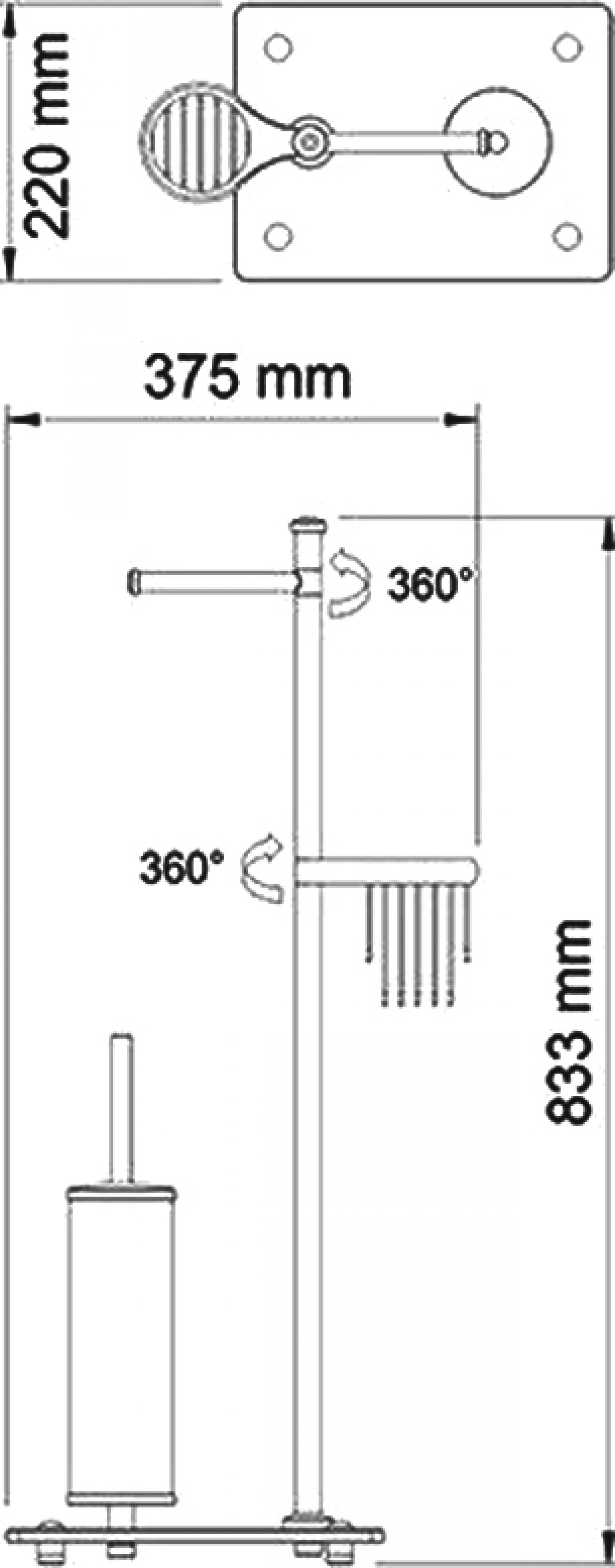 Стойка напольная Wasserkraft 1264