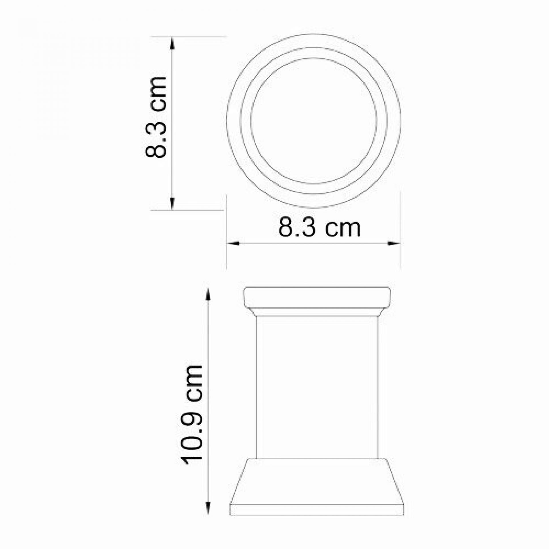 Стакан WasserKRAFT Donau K-2428, хром