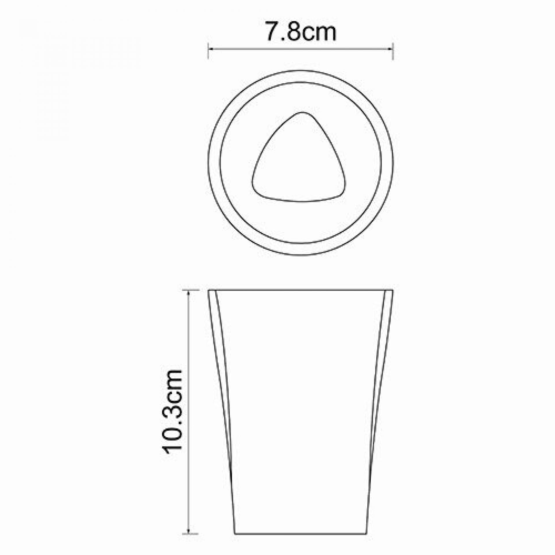 Стакан WasserKRAFT Ohre K-37728, бежевый