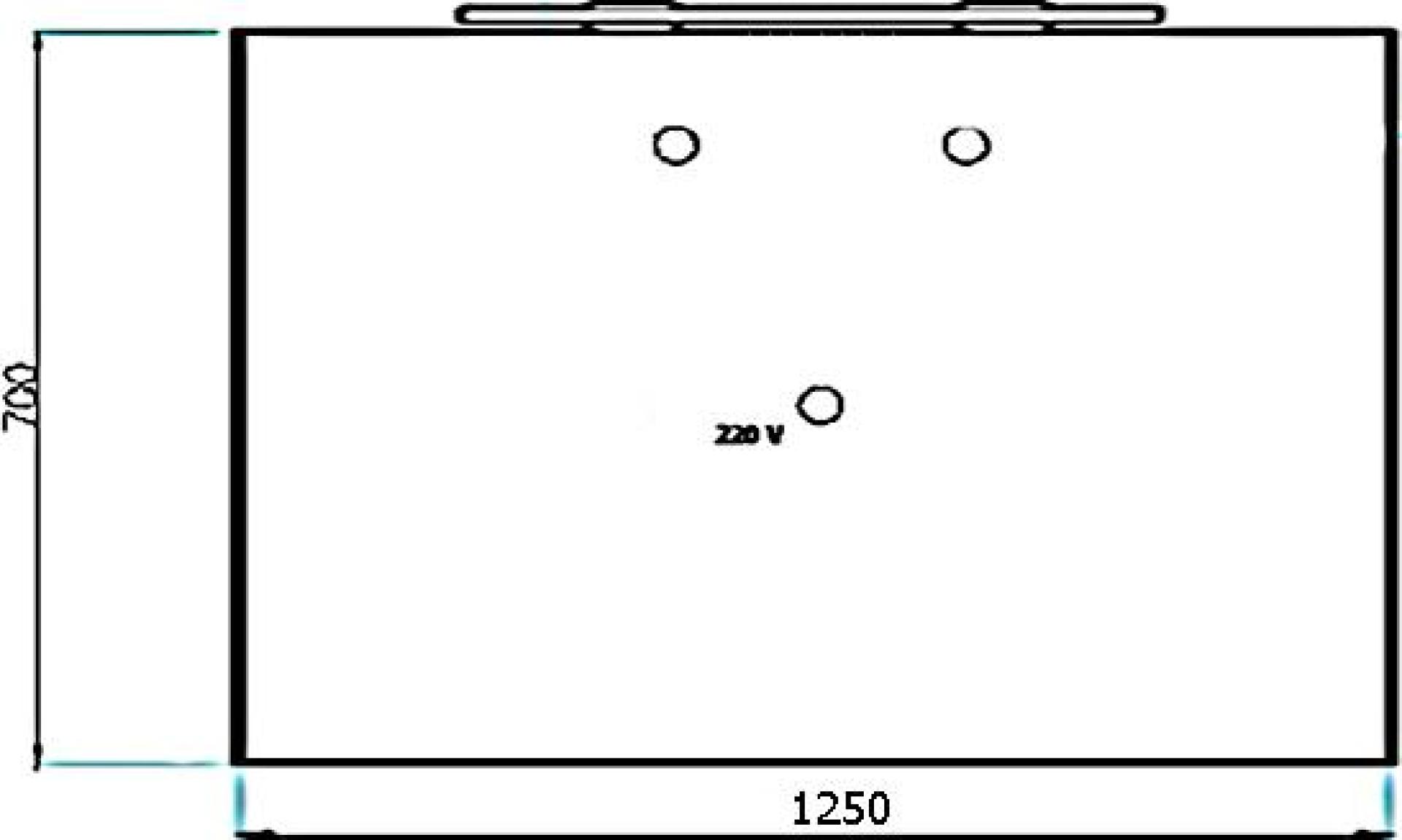 Зеркало с подсветкой Villeroy & Boch 2DAY2 A4141300 125 см