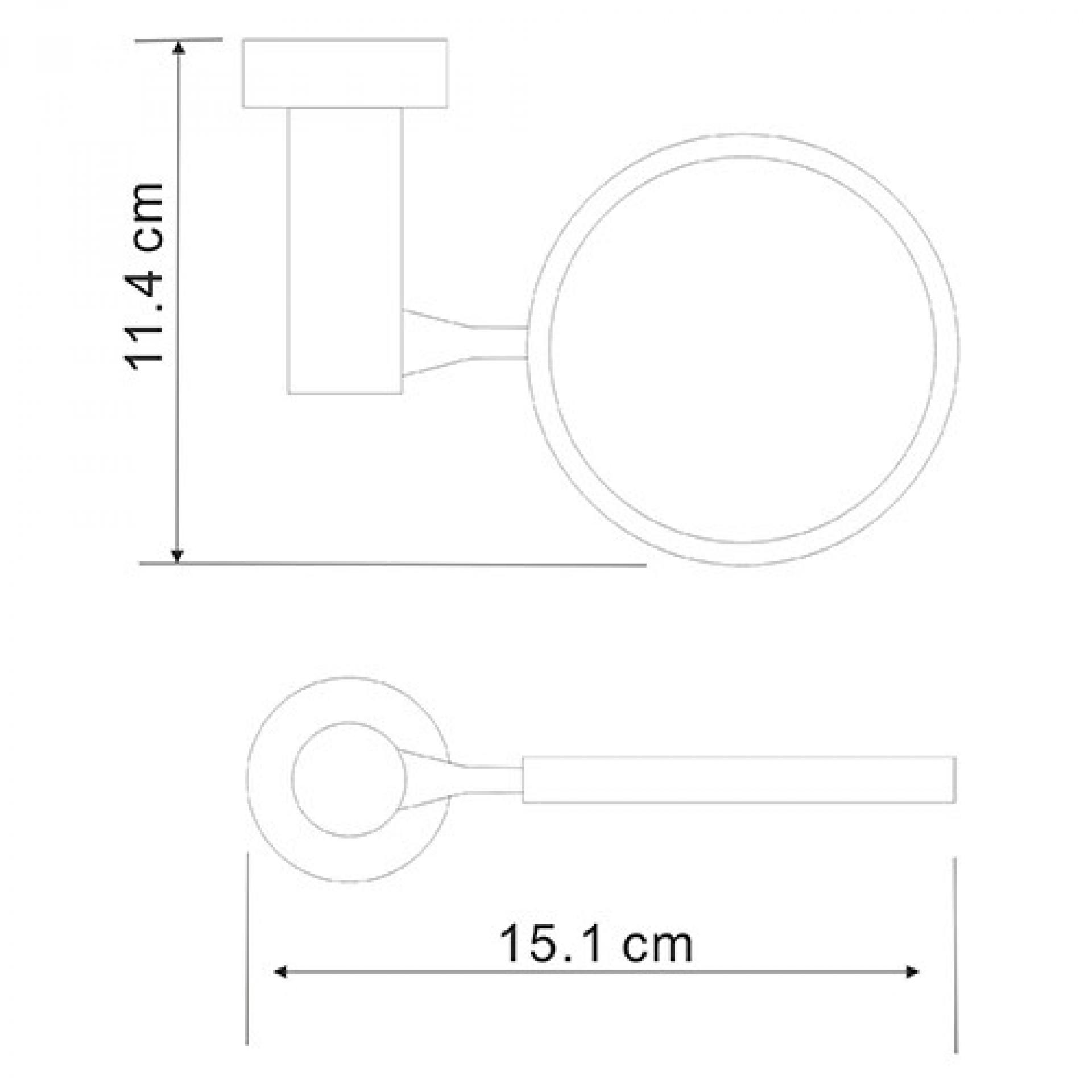 Держатель щетки для унитаза WasserKRAFT Donau C176, хром