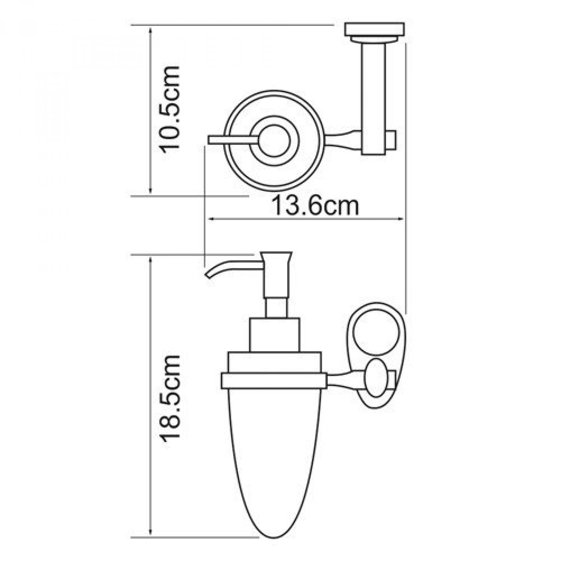 Дозатор жидкого мыла Wasserkraft Main 9299