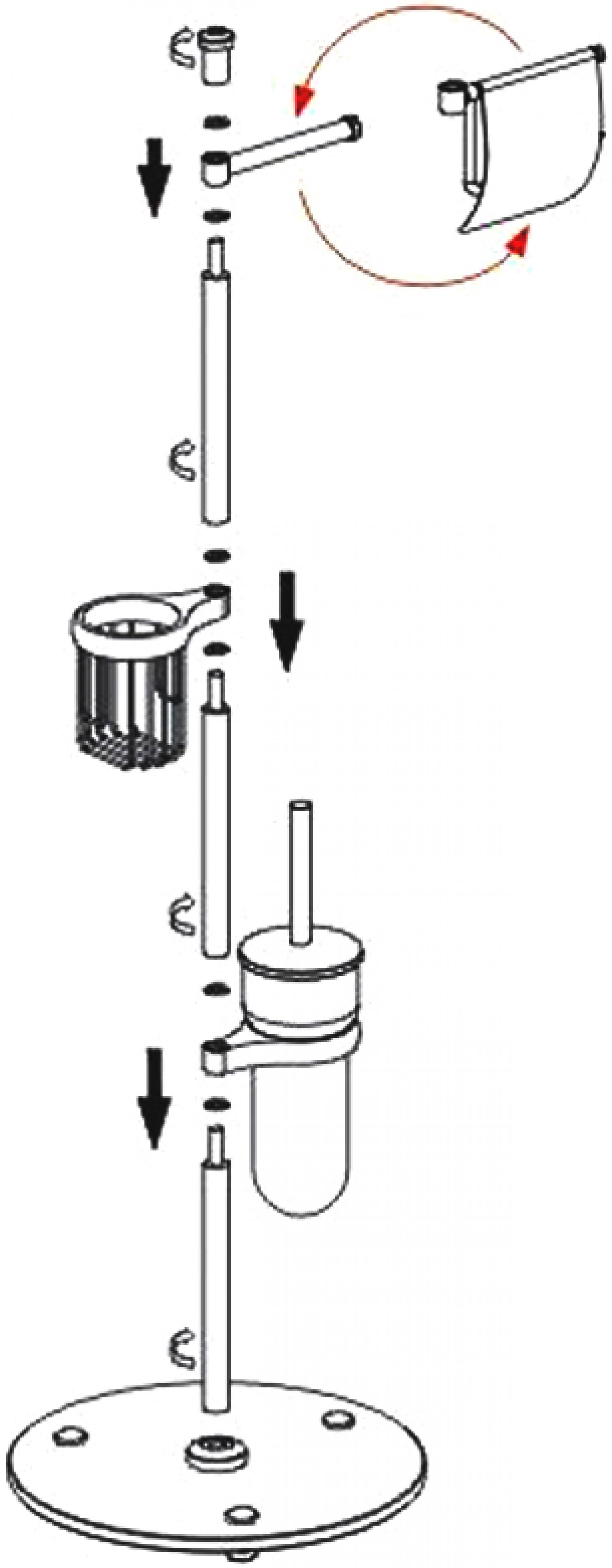 Стойка напольная Wasserkraft 1256