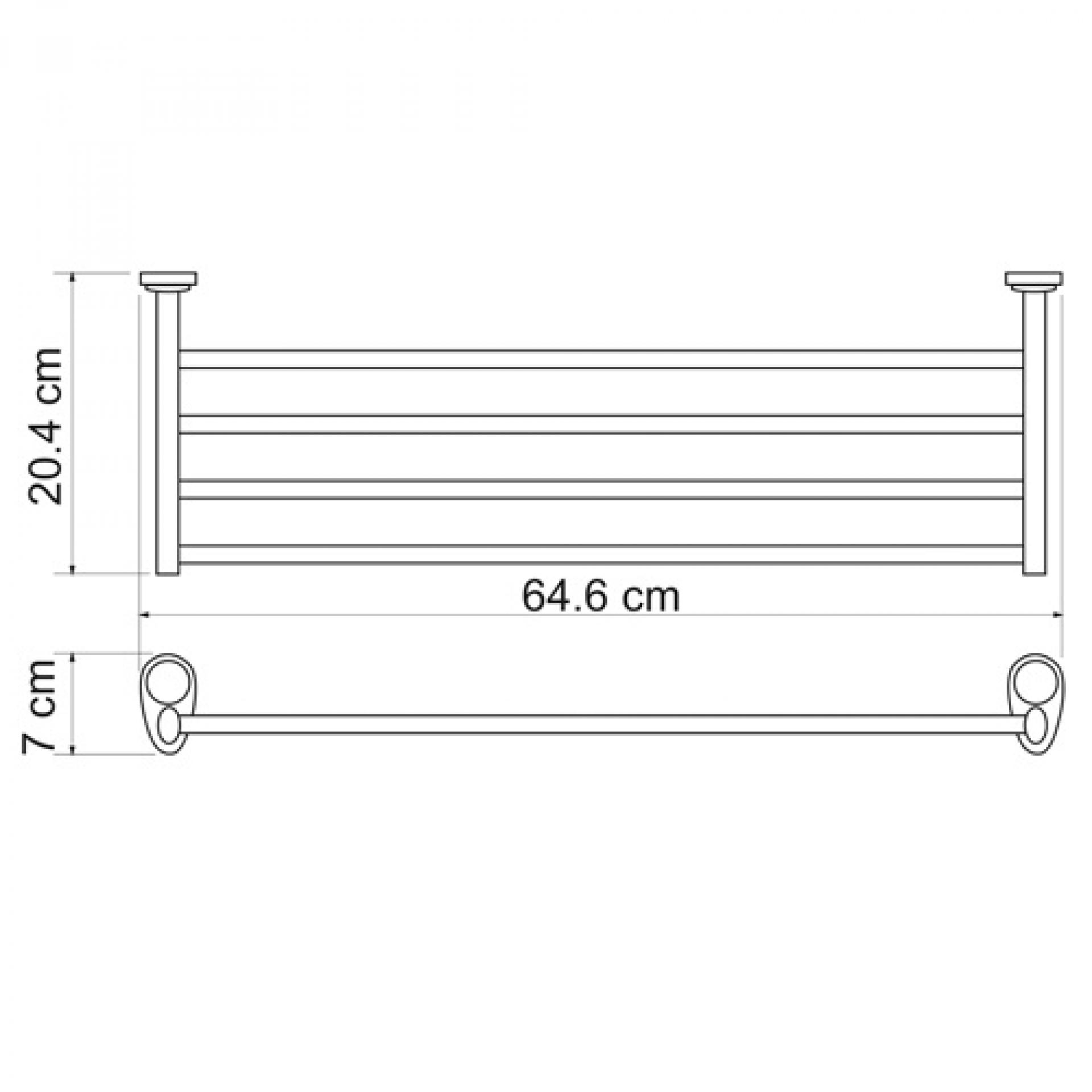 Полка для полотенец Wasserkraft Main 9211