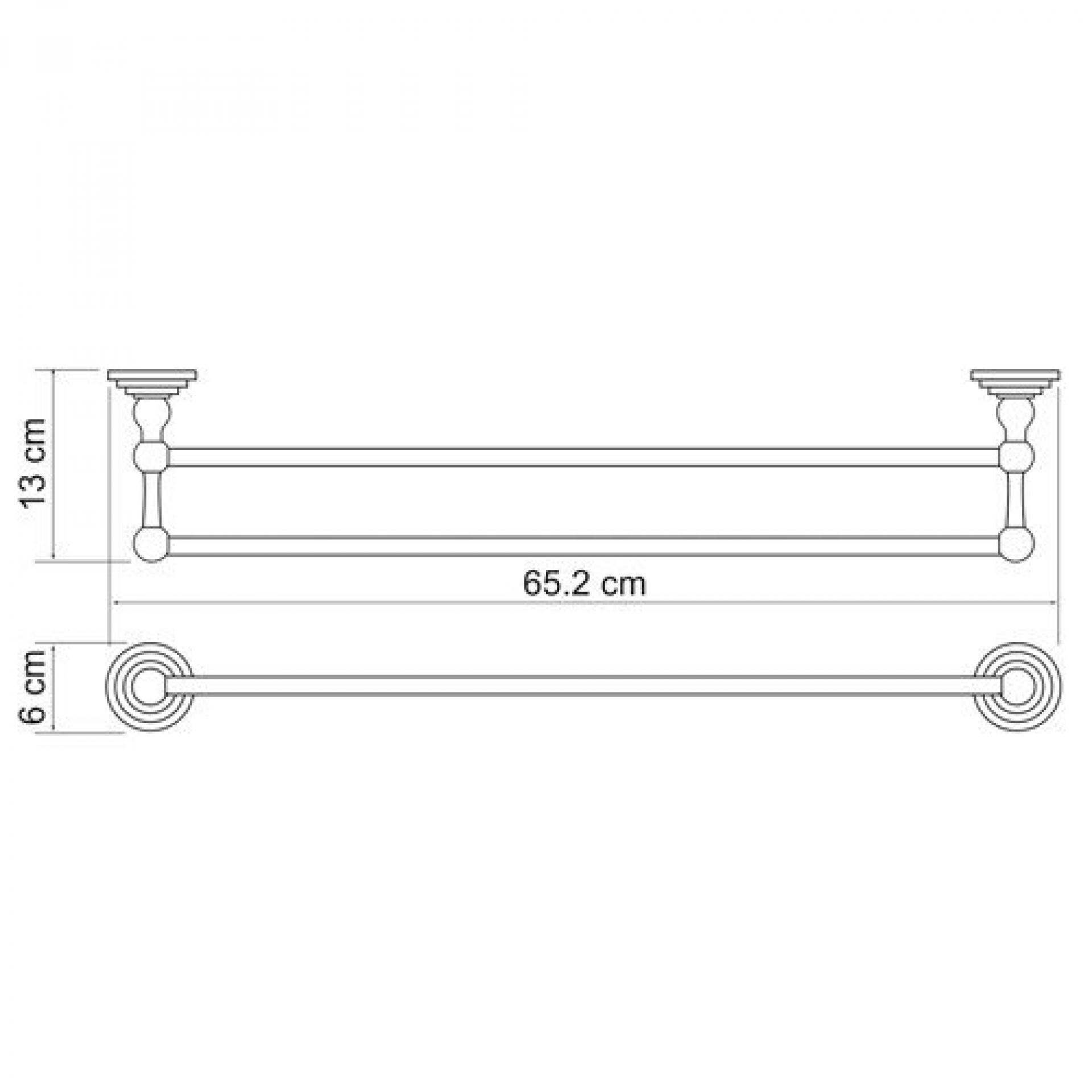 Держатель полотенец Wasserkraft Ammer 7040