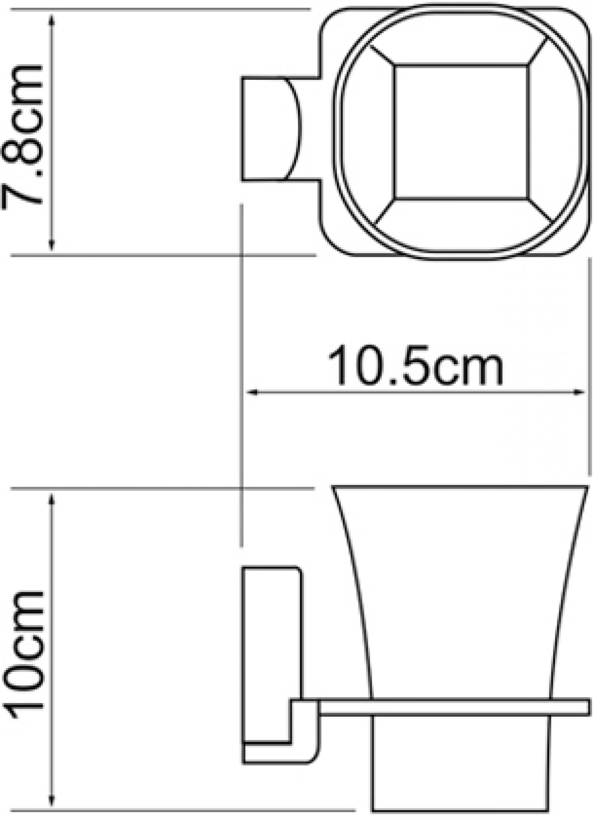 Подстаканник одинарный Wasserkraft Exter 5228