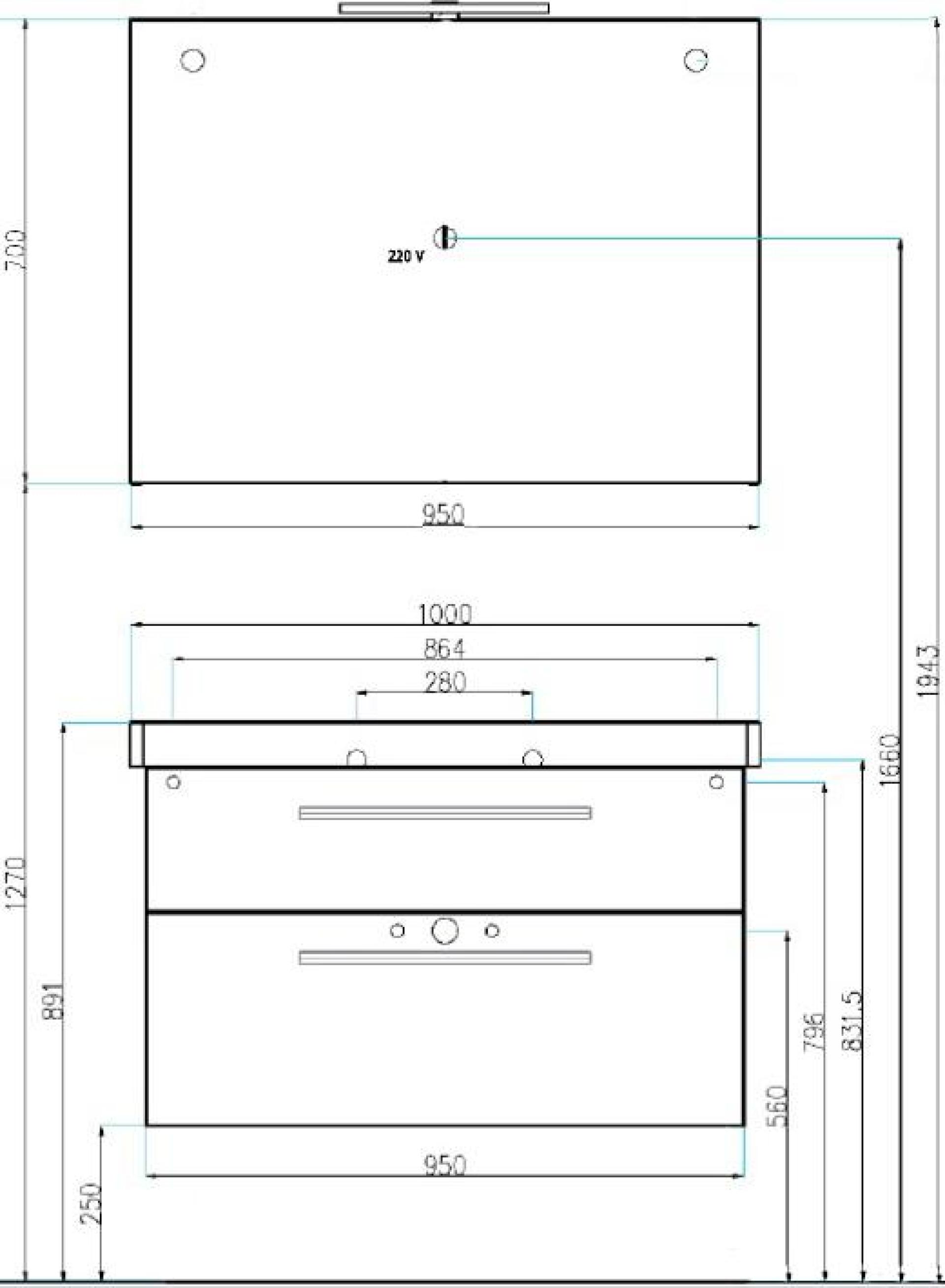 Мебель для ванной Villeroy & Boch 2DAY2 100 белая