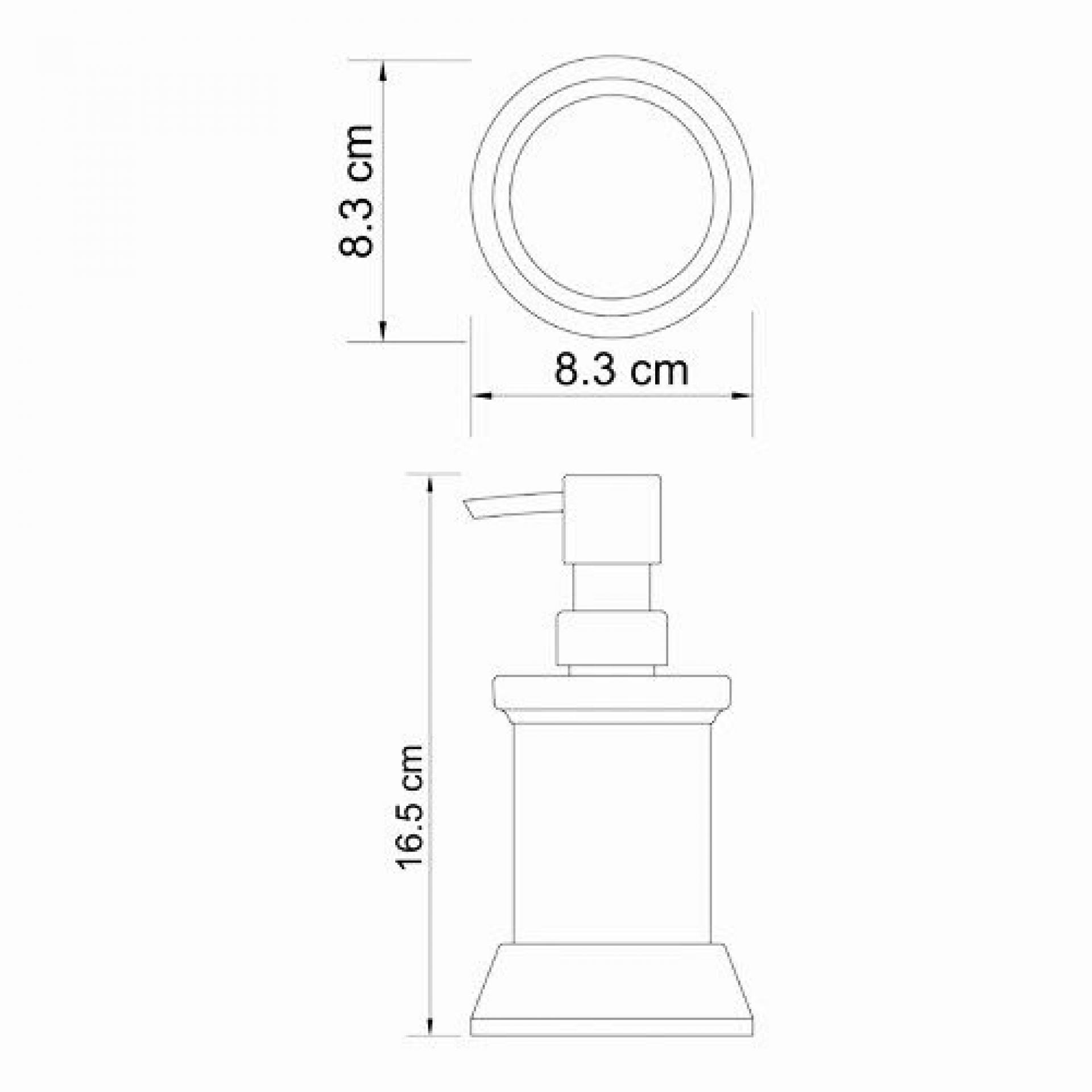 Дозатор для жидкого мыла WasserKRAFT Donau K-2499, хром