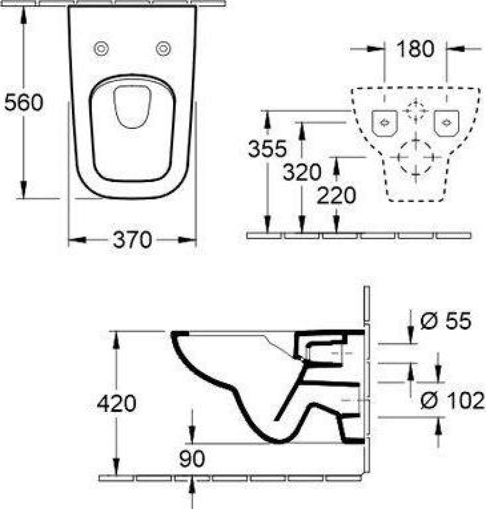 Унитаз подвесной альпийский белый Villeroy&Boch Joyce 5607R201 с крышкой-сиденьем soft close