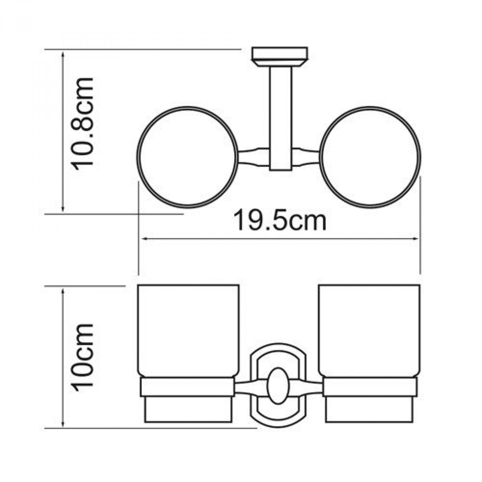 Подстаканник двойной Wasserkraft Oder 3028D