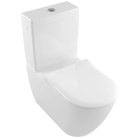 Напольный безободковый унитаз Villeroy&Boch Subway 2.0, крышка микролифт, 5617R001