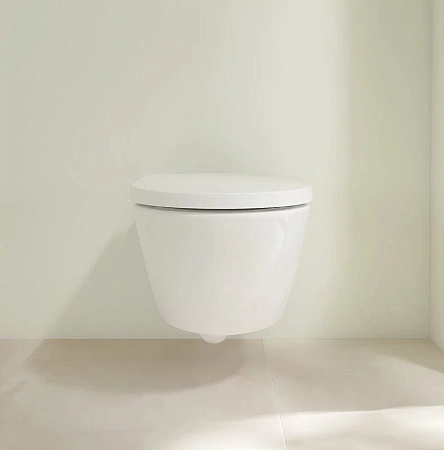 Подвесной унитаз Villeroy&Boch Subway 3.0 4670T001, технология TwistFlush, альпийский белый