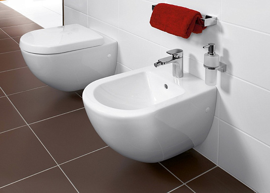 Биде подвесное Villeroy & Boch Subway 2.0 5400 00R1 alpin Сeramicplus