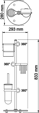 Стойка напольная Wasserkraft 1256