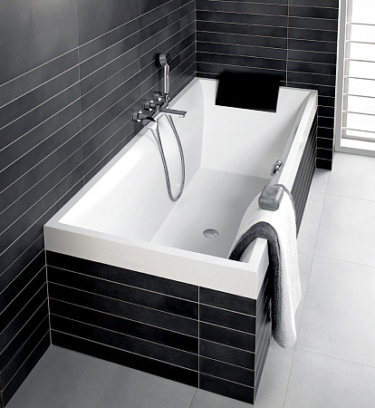 Квариловая ванна 180х80 Villeroy & Boch Squaro UBQ180SQR2V-96