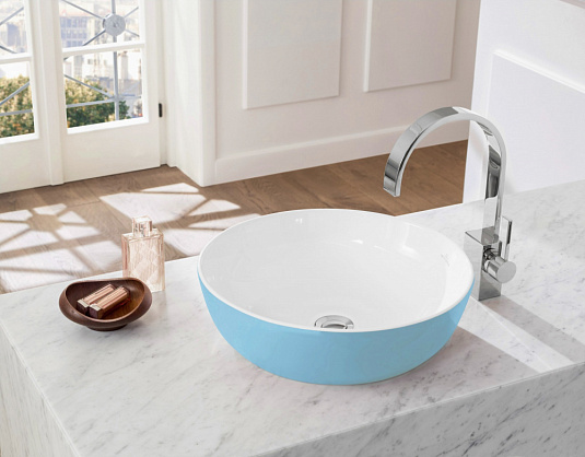 Раковина накладная Villeroy&Boch Artis 417943BCW1 голубой