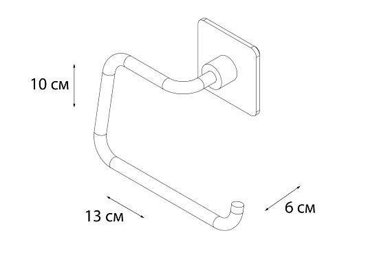 Держатель запасного рулона FIXSEN Square FX-93110B