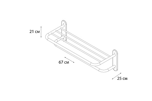 Полка для полотенец FIXSEN Hotel FX-31015