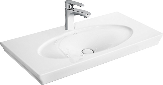 Тумба с раковиной Villeroy & Boch La Belle 135 white brilliant c 2 ящиками